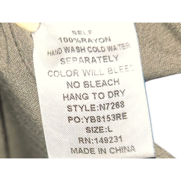 Kori America Jumper Romper Sleeveless Green Women’s Size Large Overall Comfy - Picture 6 of 7